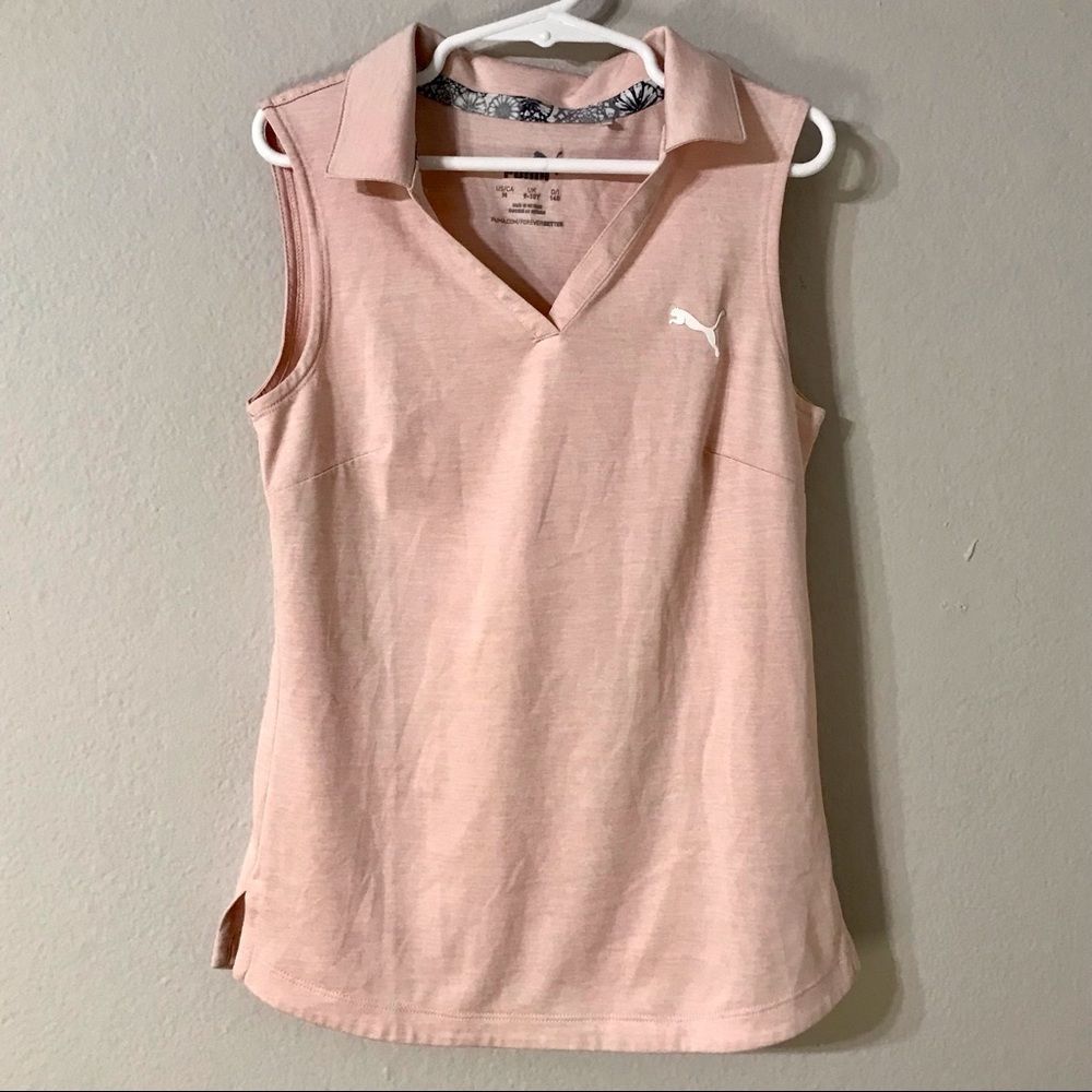 Puma Girls Collared Sleeveless Top